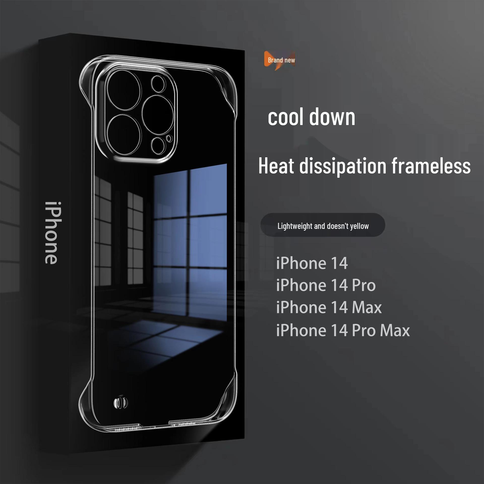 Ultra-Thin Transparent PC Hard Case for Apple iPhone 14/15/17 Series 15 Plus