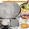 Silicone Splatter Screen Pan Cover Heat Insulation Cooling Mat Strainer Drain Board Oil Splash Guard Heat Resistant Pan Cover