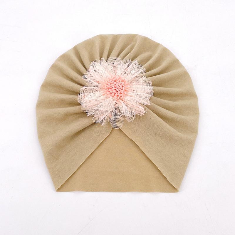 New children's borderless thin breathable hat, baby plain spring and summer headscarf hat Baby hat