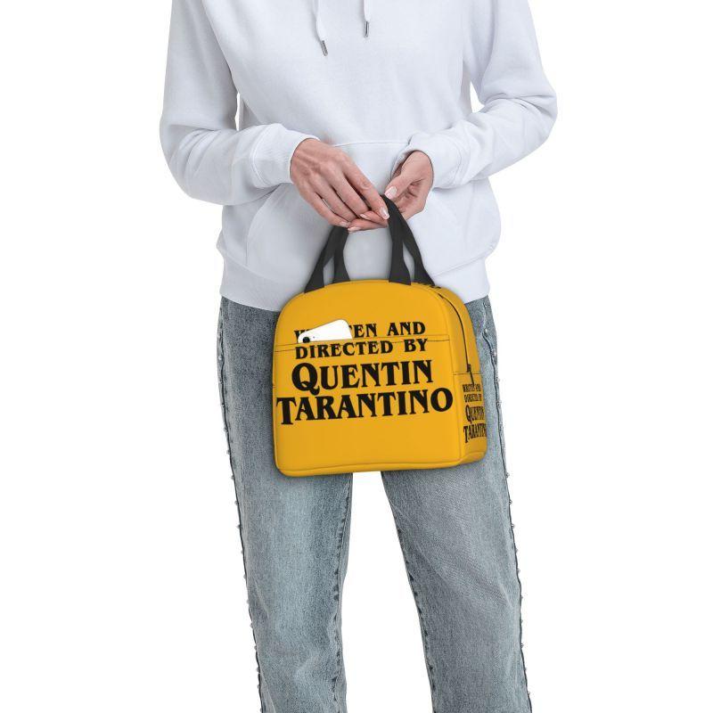 Custom Vintage Film Quentin Tarantino Lunch Box Pulp Fiction Kill Bill Thermal Cooler Food Insulated Lunch Bag Portable Tote Bag