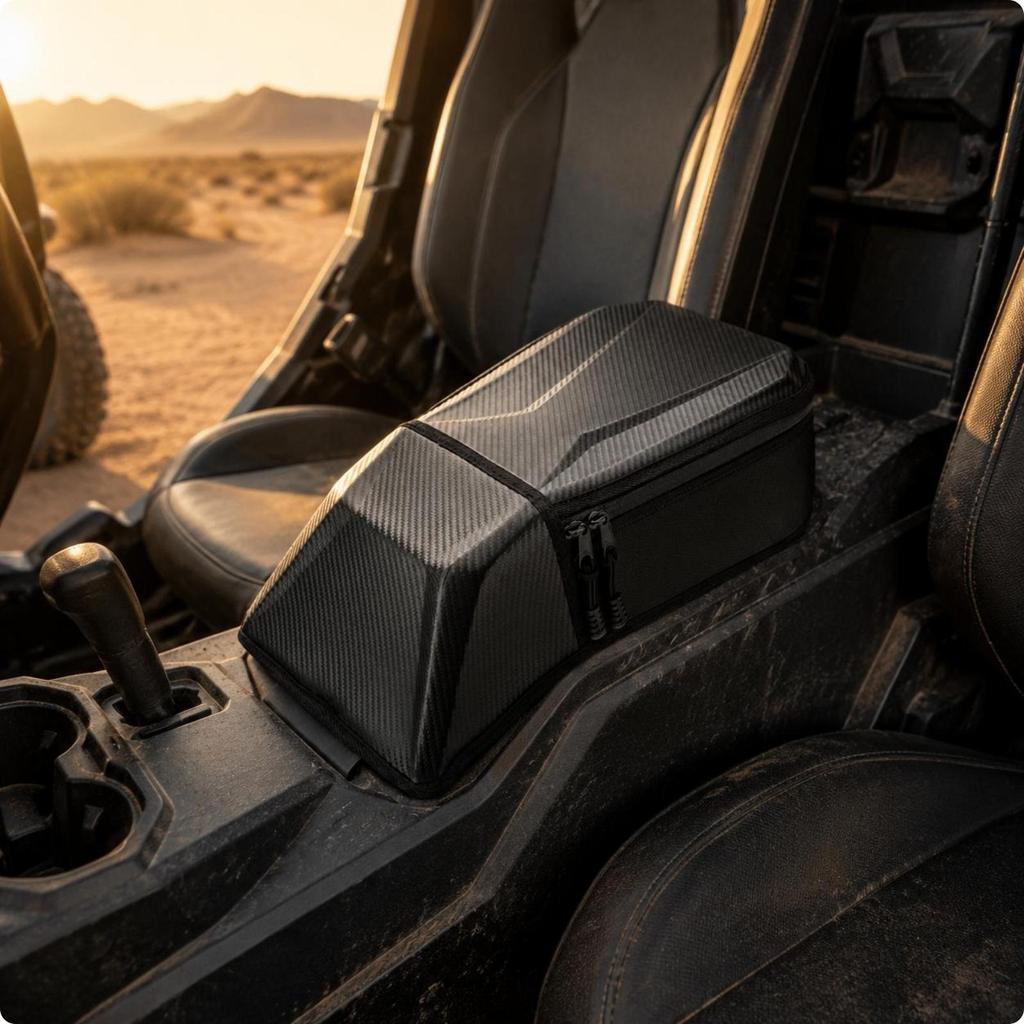 1680D Nylon UTV Seat Space Organizer Waterproof Center Console Storage Bag