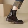 Fashion New Autumn Winter Women Boot Shoes for Women Round Toe Short Boots Fashion Platform Boots Chunky Heel Knight Boots Handmade