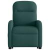 Recliner Chair with Rising Function Dark Green Fabric