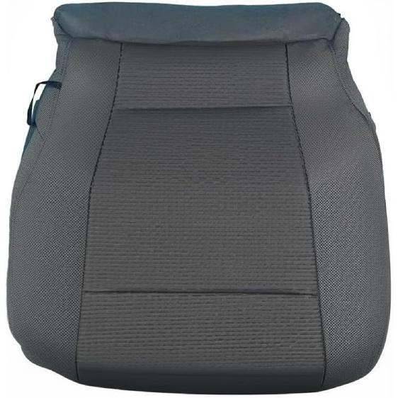 Medium Gray Cloth Driver Side Bottom Seat Cover Compatible with Ford F150 XLT 2015 2016 2017 2018