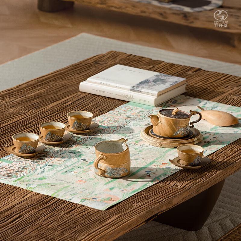 Wanqiantang Dunhuang Co-branded Ceramic Tea Set