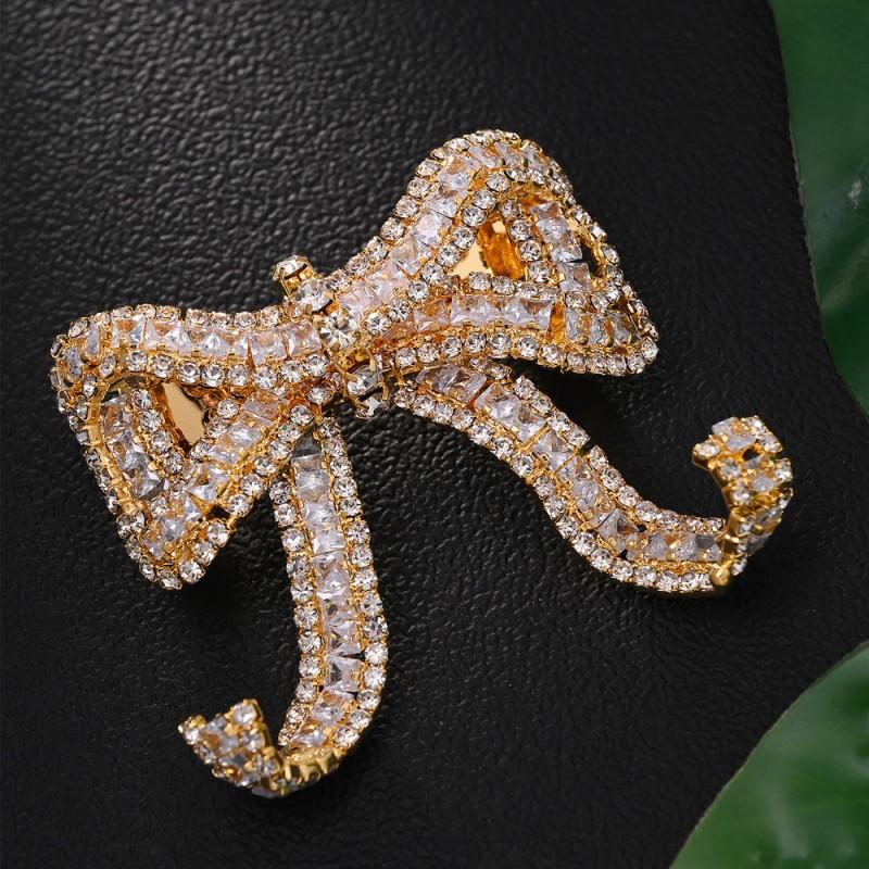 

Bow Hairpin Light Luxury Sparkling Headwear High-end Birthday Princess Bride Wedding Hair Accessories