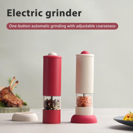 Yousheng Electric Pepper Grinder Rechargeable Salt And Spice Mill with Adjustable Coarseness One-Hand Operation Kitchen Seasoning Tool