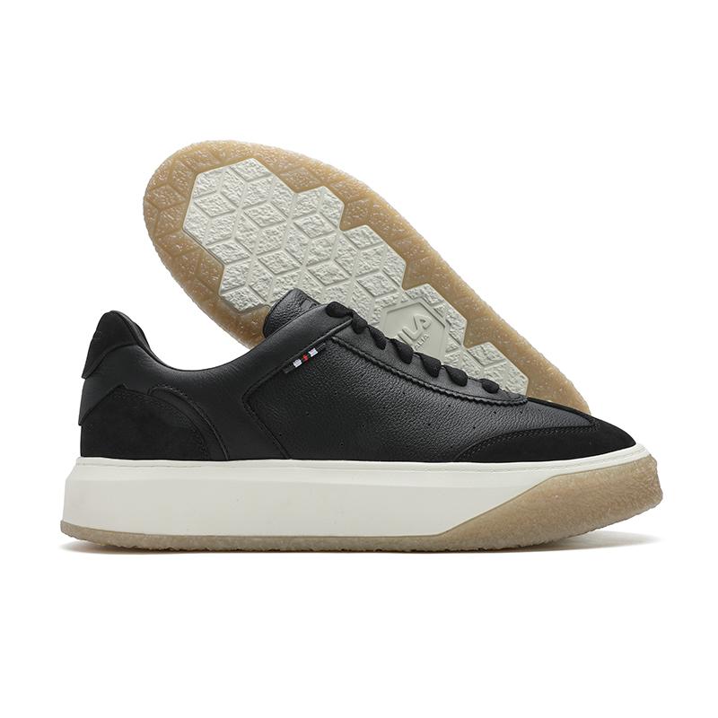 Fila Olimpica Thick Sole Classic Versatile Durable Low Top Skate Shoes Men Sneakers Black F12M413210FBK