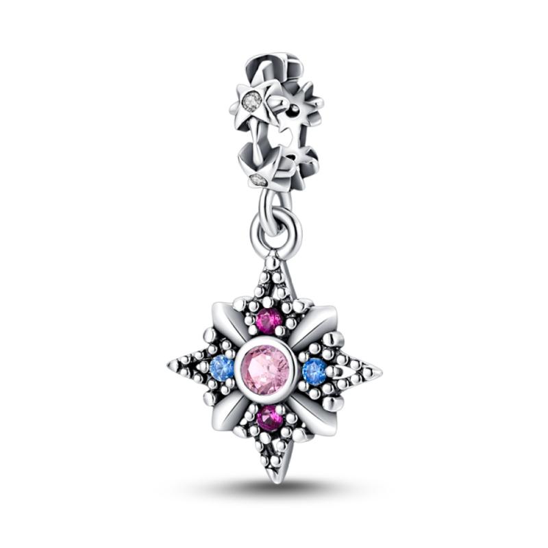 Genuine Copper Classical Lotus Butterfly Angel Cross Dragonfly Pink Purple Charm Bead Charms Bead Charms Compatible With Pandora Authentic Bracelets D