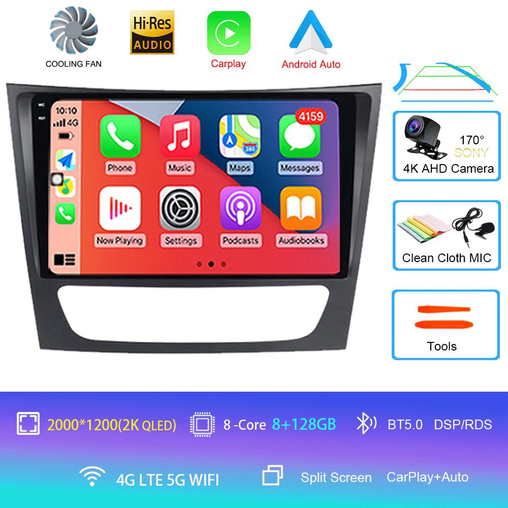 Pentru Mercedes-Benz E-class W211/CLS-class 2005-2008 2din Radio Auto Android 14 Player Multimedia Auto GPS WIFI Carplay DSP Monitor