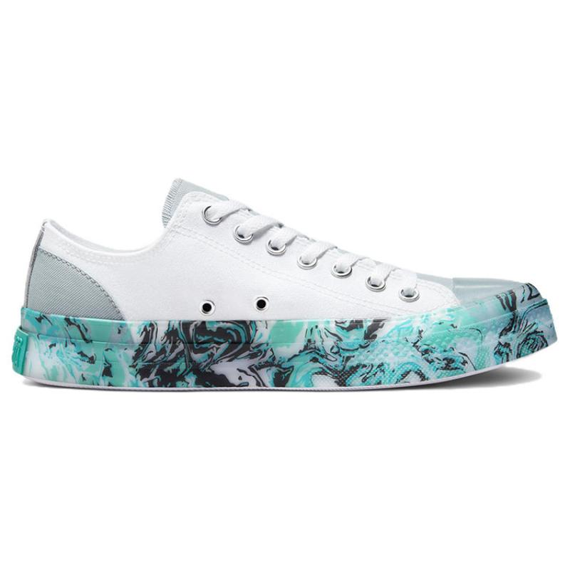 Converse Chuck Taylor All Star CX Marmoriert Freizeit Low-Top Canvas Schuhe Unisex Weiß & Blau