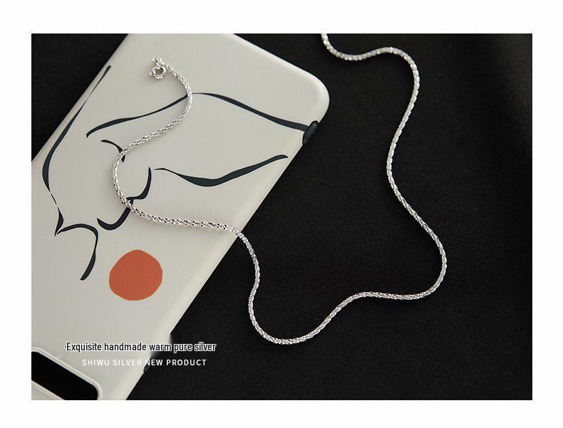 Elegant Sparkling Star Sequin Necklace for Women - Stylish Korean Collarbone Jewelry