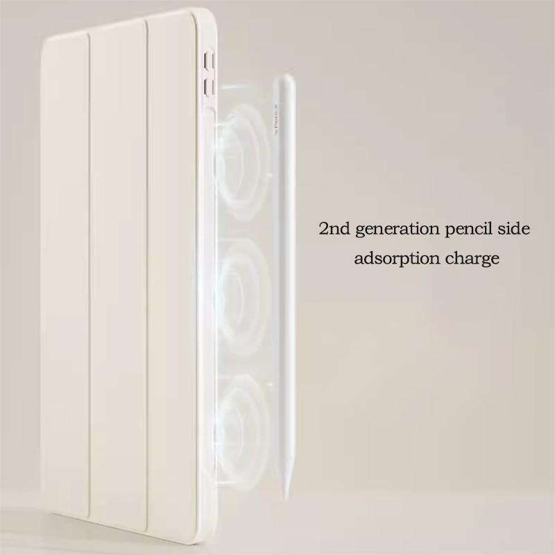 Three-fold Bracket PU Protective Shell for iPad Pro 11 4th Case 2nd Gen. Pro 11 Air 11 A16 10th 9th 10.2 Mini 6 Cover