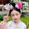 Flower Chinese Style Headwear Pearl Hanfu Hair Clip Traditional Ancient Style Headband  Cosplay