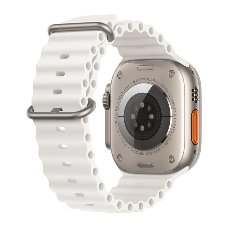 Bracelet océan pour bracelet de montre Apple 49mm 45mm 44mm 40mm 41mm 42mm 38mm bracelet correa en silicone iWatch Ultra série 8 7 6 5 4 3 SE