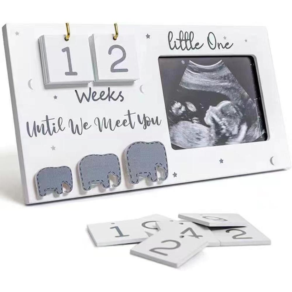 

Baby Sonogram Picture Frame With Countdown Calendar Ultrasound Picture Frames