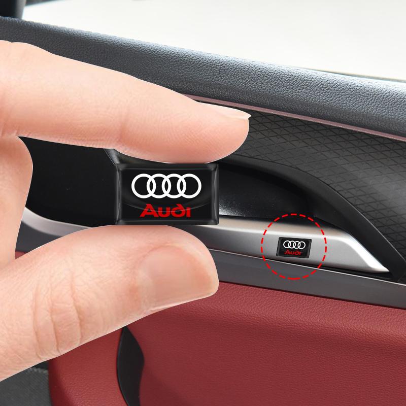 Car Styling 3D Epoxy Car Steering Wheel Dashboard Decoration Stickers For Audi A7 A8 A3 A4 A5 A6 TT Q3 Q5 Q7 A1 B5 B6 B7 B8 B9 8P C6 C5 C7
