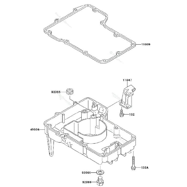 Motorcycle Oil Sump Pan Crankcase Cover Gasket For Kawasaki ZZR600 1990-2006 ZX600 Ninja ZX-6 ZX6 1990-2002