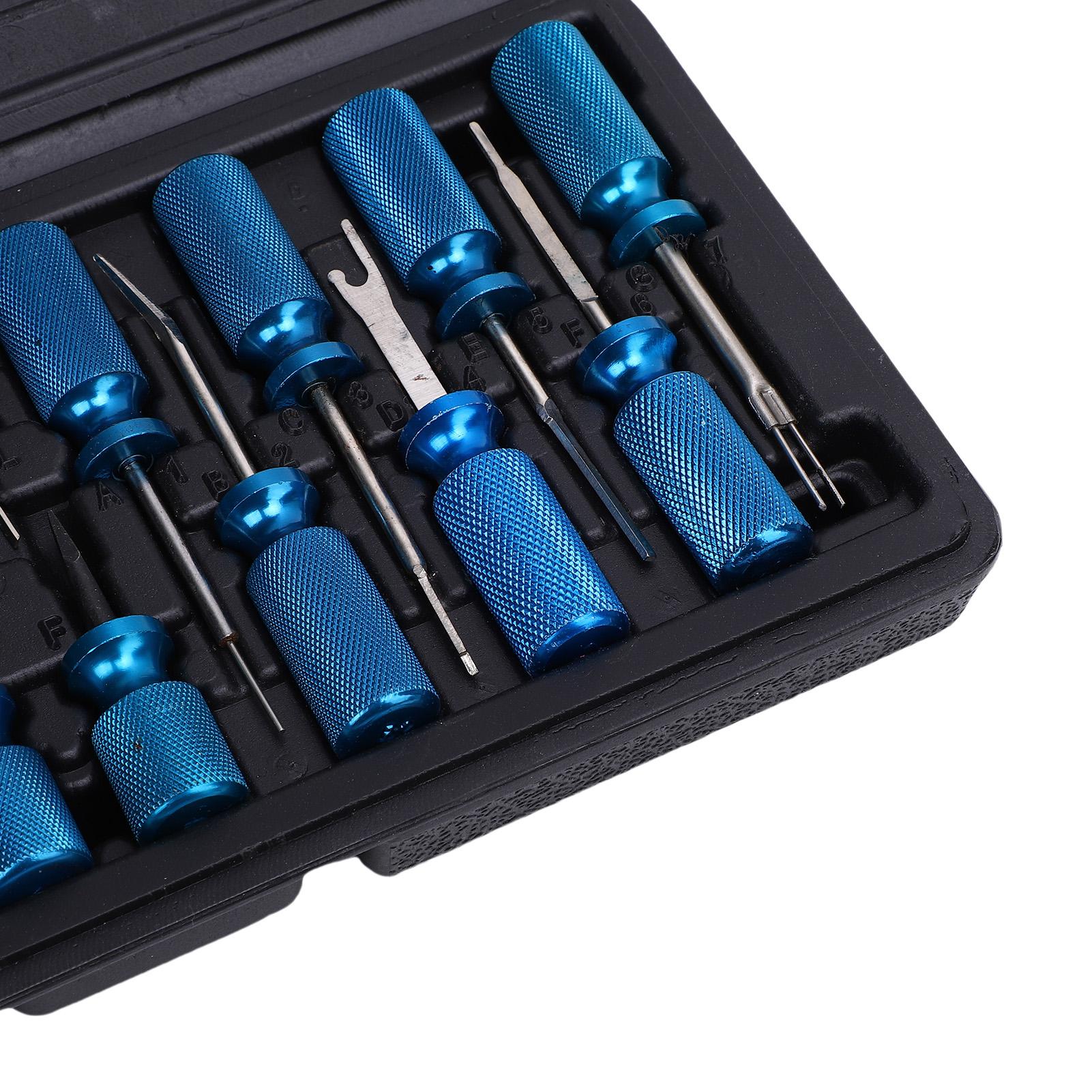 

19 Pcs Electrical Terminal Removal Kit Aluminum Stainless Steel Universal Fit Wire Harness Pin