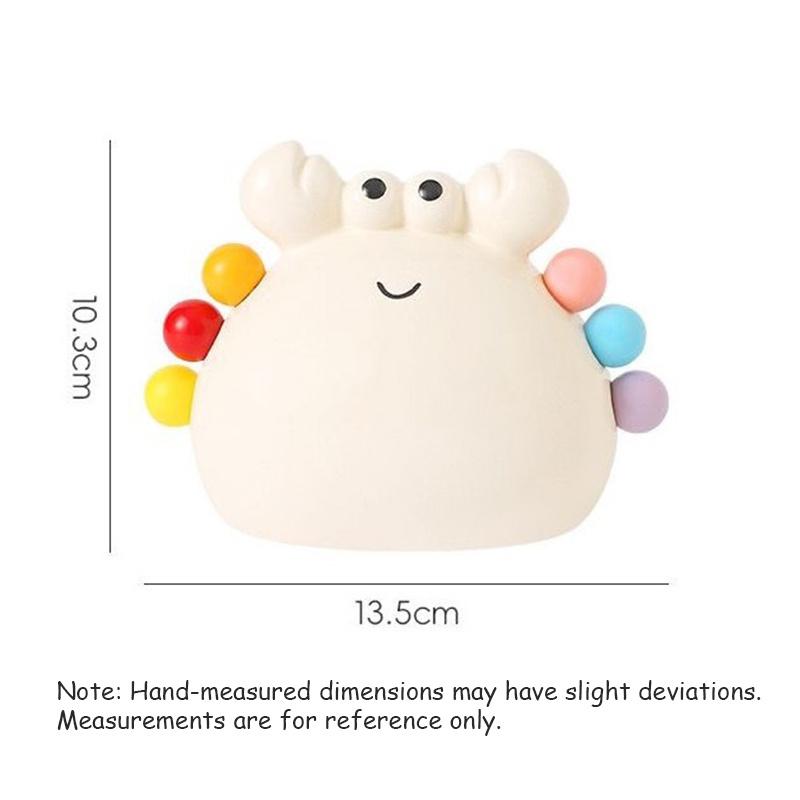 Crab Fruit Fork Set With Ceramic Holder - Stainless Steel Dessert Forks & Cute Storage Jar Kit