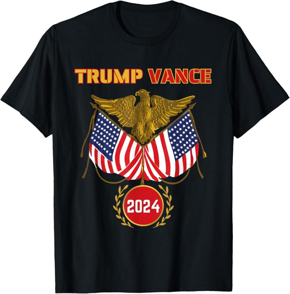 Trump Vance 2024 Patriotic Eagle American Election T-Shirt Unisex T-Shirt S