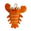 PP Cotton Ocean Animal Coin Purse Fluffy Animal Bag Pendant Soft Plush Doll Keychain  Birthday Gift