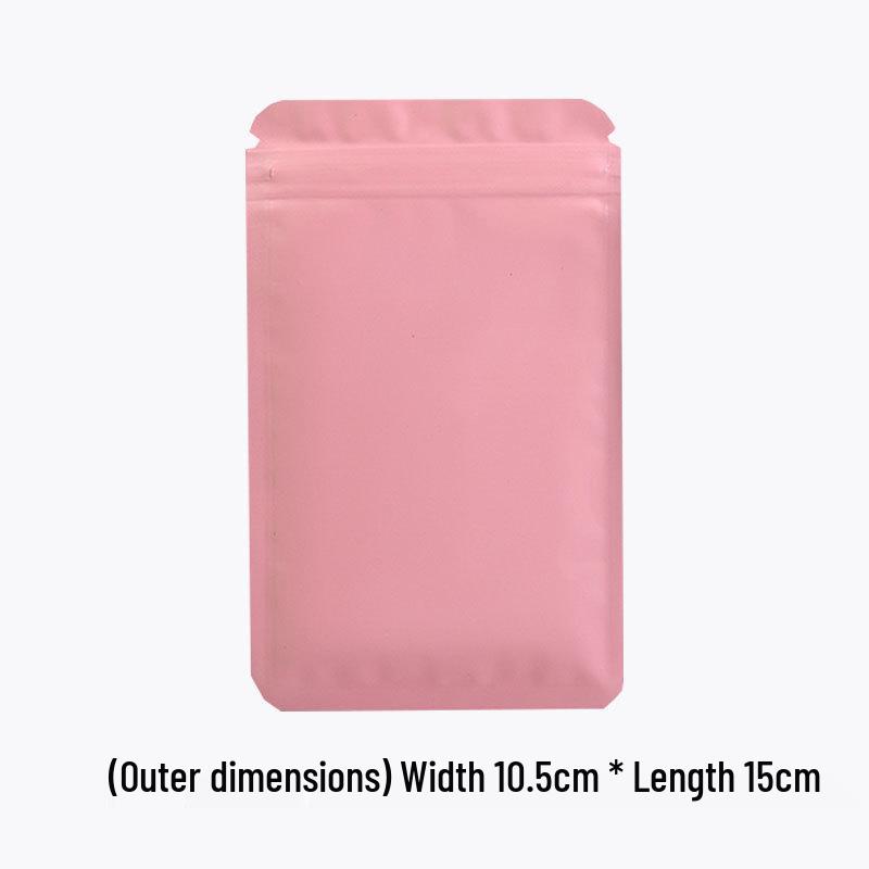 Double-Sided Frosted Aluminum Foil Self-Sealing Opaque Packaging Bag for Colored Ornaments