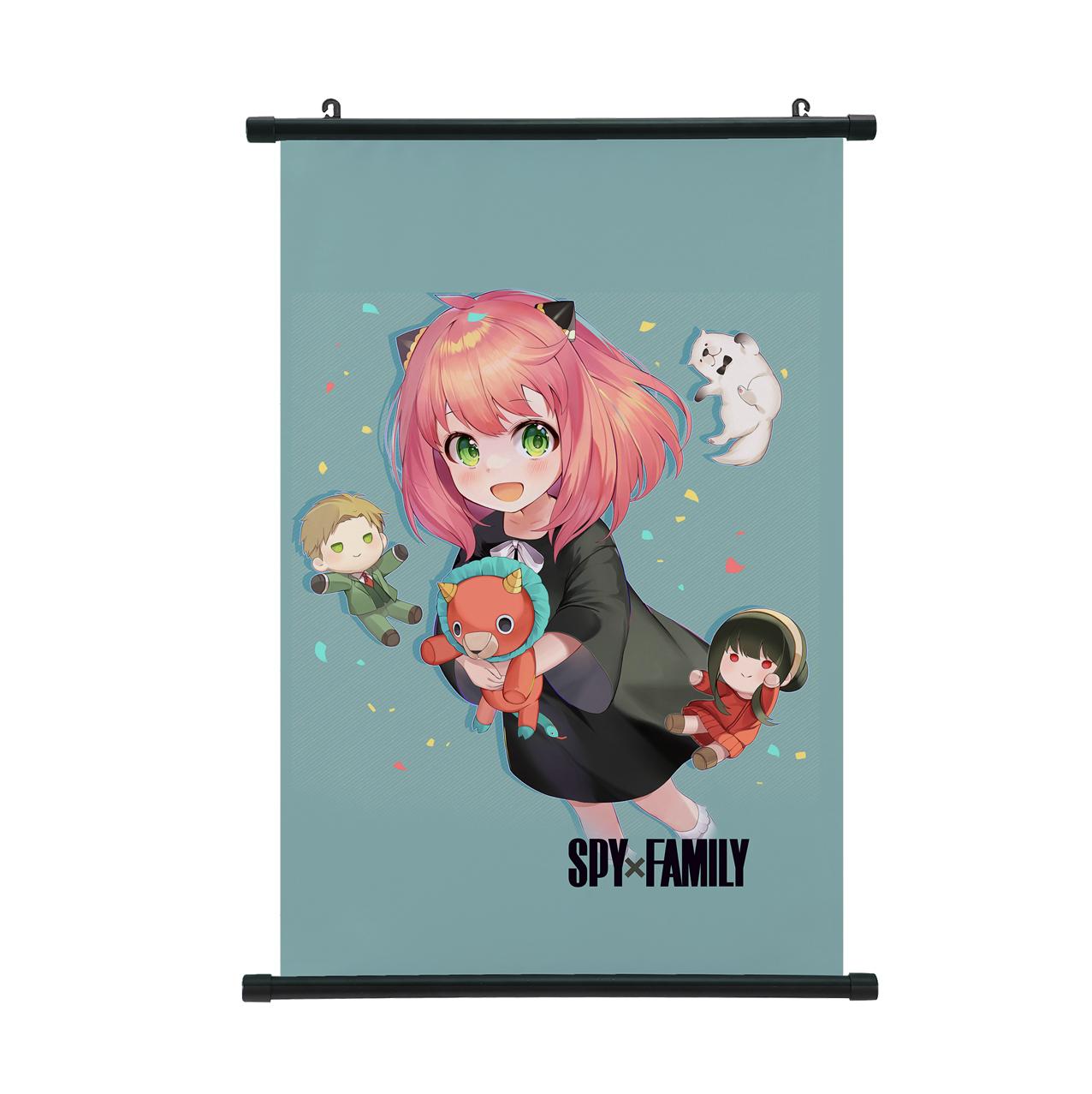 

Spy X Family Постер На Стіну Скрол Домашній Декор Аня Форджер Картина для Підвішування Популярний Візерунок Постер 40*60cm червоний