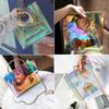 Transparent PVC Holographic Fabric Multicolor Vinyl Film DIY Bag Crafts