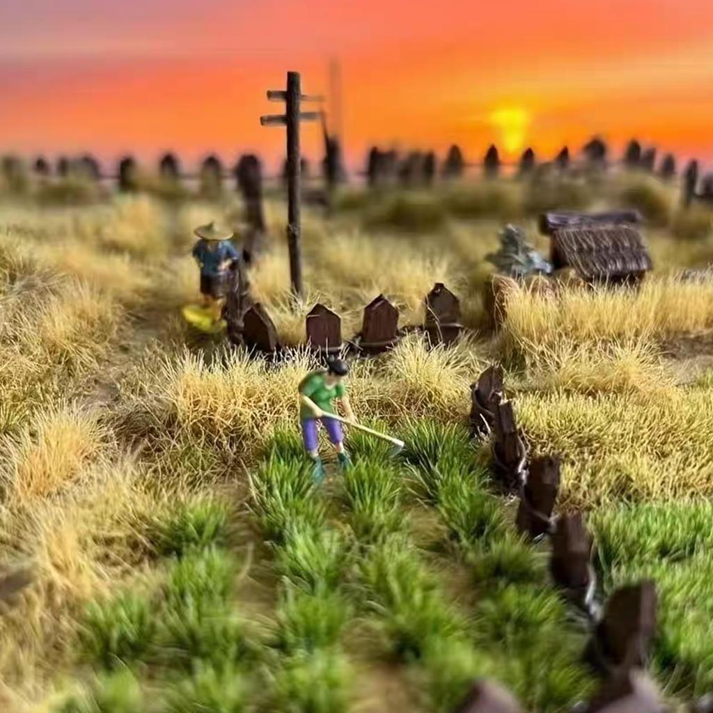 seimeinoki Model Grass Flower Flower Railway Model Model Scenery Miniature Educational DIY Lawn Landscapes 120 120-Piece Set Flowers, Dioramas,