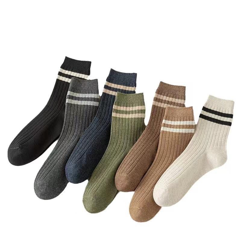 Fashion Socks Casual Striped Streetwear Hip Hop Skateboard Long Socks Cotton Breathable Harajuku Crew Socks Gifts