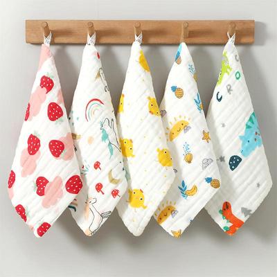 Pure Cotton Baby Bib & Gauze Towel Set for Newborns and Toddlers