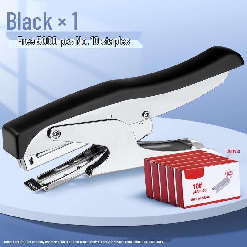Effort-Saving Handheld Flat Clinch Stapler with 10# Staples