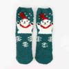 Ladies' Christmas Socks Christmas Tree Socks Thickened Warm Coral Velvet Sleep Socks Cartoon Elk Snowman