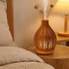 Wood Grain Rattan USB Ultrasonic Aroma Diffuser & Humidifier: Silent, Large Mist Volume