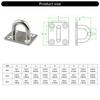Stainless Steel Eye Plates for Secure Wall Ceiling Mounting Hammock Hook Hanger Outdoor Indoor Use Rustproof Deck Plates