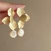 Silver Needle Retro Flower Pearl Earrings French Niche Stud Earrings Light Luxury High-end Earrings Women