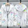 Summer sunscreen clothing UV protection thin jacket Summer outdoor sunscreen clothing Couple clothing Trendy men's clothing