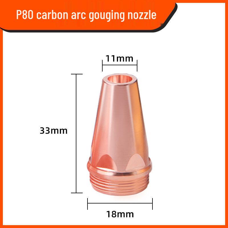

P80 Plasma Gouging Nozzle & Replacement Carbon Rod for Air Gouging Gun