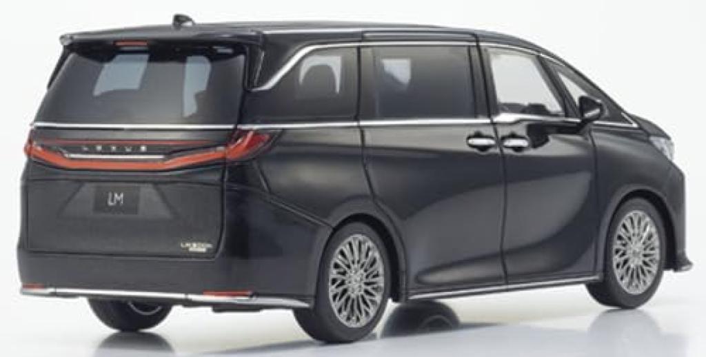 Kyosho Original Scale LEXUS LM 500h Black Glass Finished Model KS03924GBK 1/43 (Graphite Flake, 4-Seat Black)