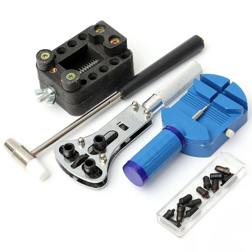 14Pcs With hammer Watch Repair Tool Portable Case Opener Maintenance Set  Daily maintenance