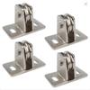 Carbon Steel Pulley Block Roller Bearing Quiet Detachable Grooves Wheel Replacement Part for Moving Materials Handling
