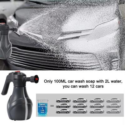 Neuer 2L Elektrischer Schnee Schaumsprüher Professioneller Handheld Elektrischer Schaumtopf Druckentlastungsventil Schnee Schaumlanze Für Autowäsche O7Y4