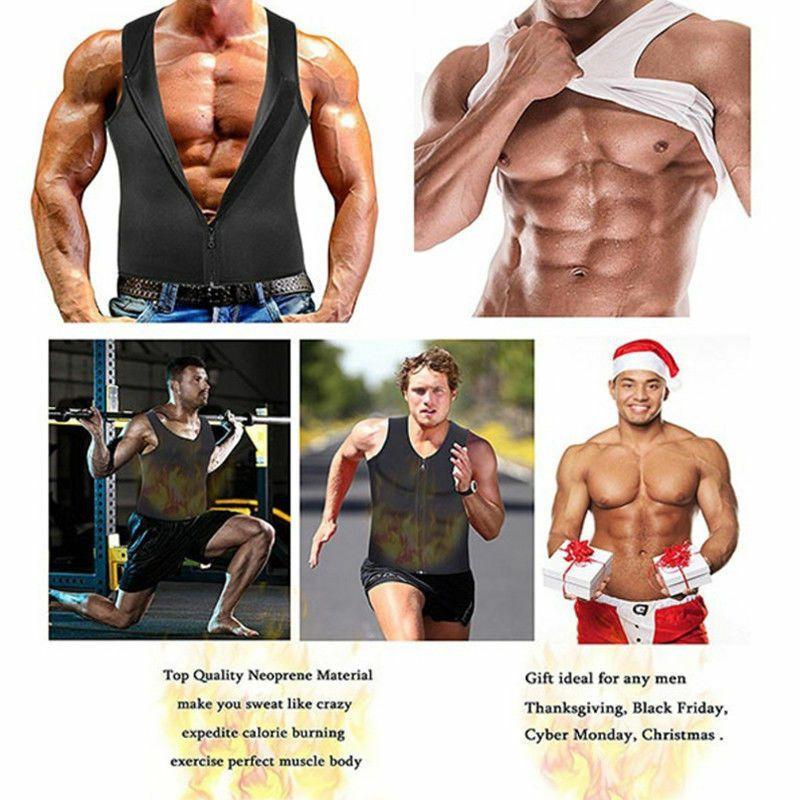 Versatile And Durable Men's Neoprene Body Shaper Sweat Sauna Vest For Weight Loss