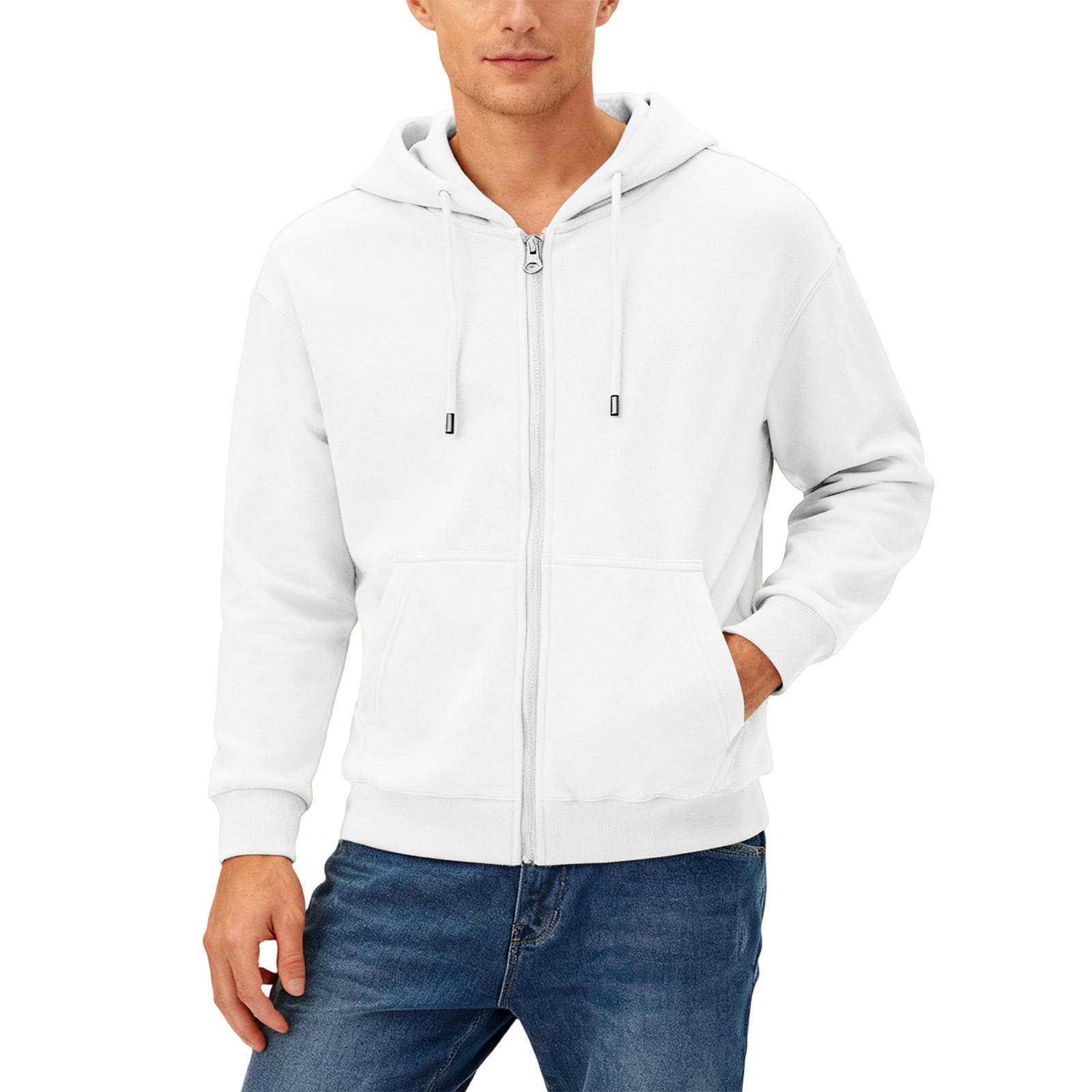 Мужской Повседневный Вейверг На Молнии С Капюшоном Толстовка Пальто XXXL 1767₽