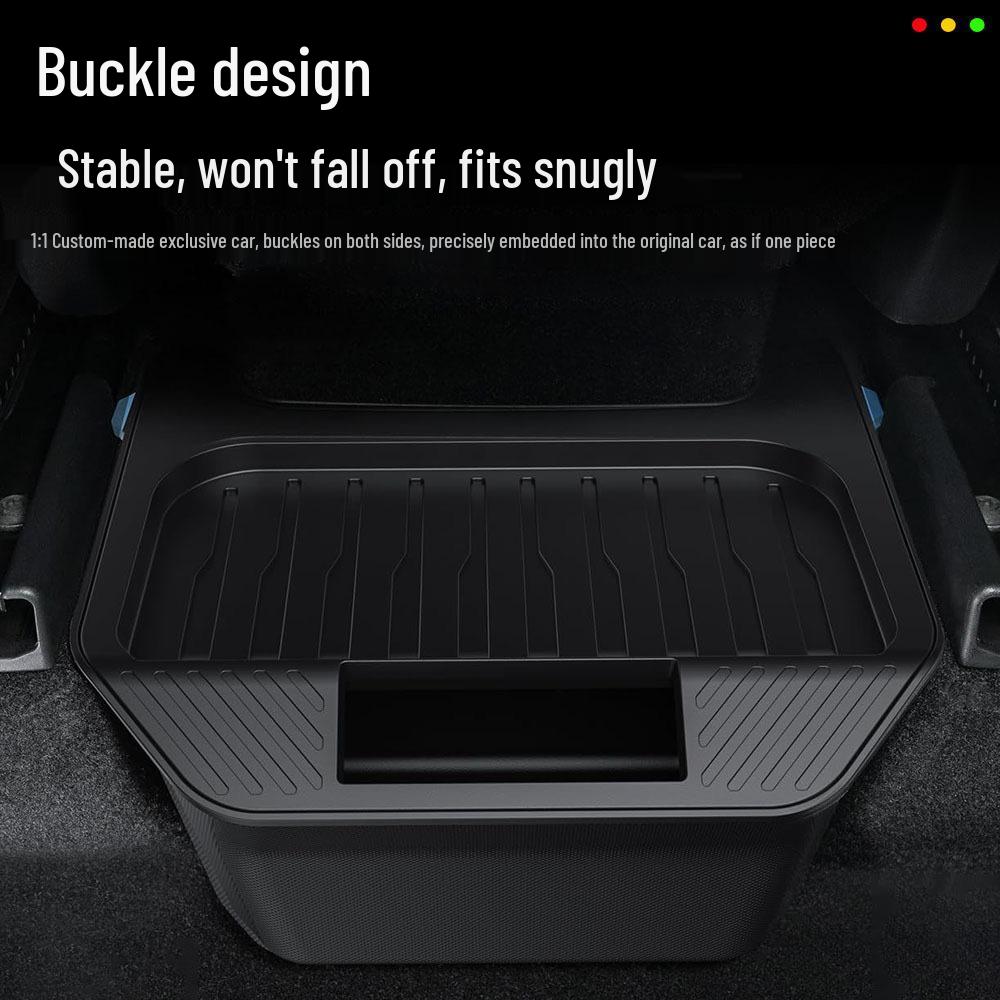 Suitable for Tesla Model Y Armrest Box Rear Storage Organizer and Car Trash Bin