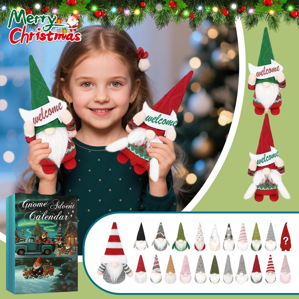 R Gift – 24 Days Countdown To  With Gnome-themed Pendants And Ornaments