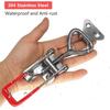 Toggle Latch Clamp,304 Stainless Steel Adjustable Toggle Latches With Lock Hole,Holding Capacity Heavy Duty Toggle Clamp
