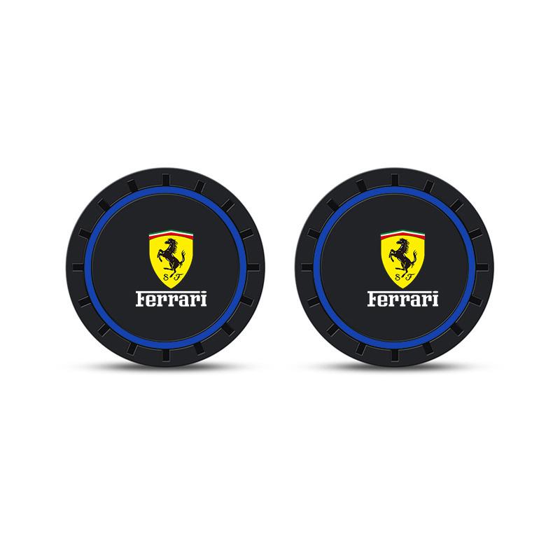 Car Auto Cup Holder PVC Anti Slip Insert Coasters Pads Car Accessories for Ferrari F430 Stradale Roma 488 Portofino F8 Superfast MQ3