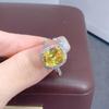 Radiant 5-Carat Intense Yellow Diamond Ring for Women